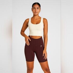 Gymshark Burgundy Athleisure Shorts Size XS